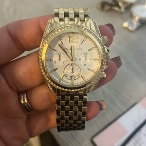 Gold Micheal Kors watch